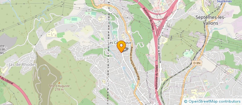 localisation de l'entreprise DORIC IMMO à LES PENNES-MIRABEAU