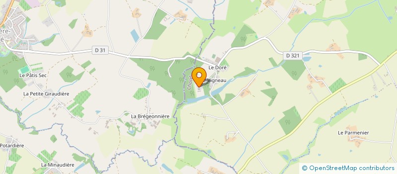 localisation de l'entreprise DORIDES VILLETTE  BEAUPREAU-EN-MAUGES