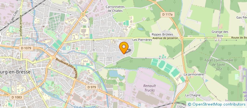 localisation de l'entreprise DORIE à BOURG-EN-BRESSE