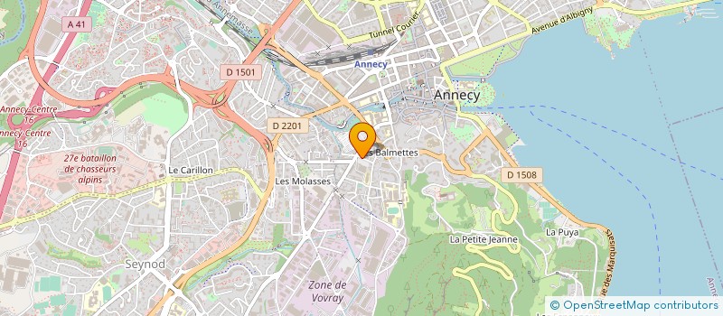 localisation de l'entreprise DORIER DA SILVA CARRELAGES D D C à ANNECY