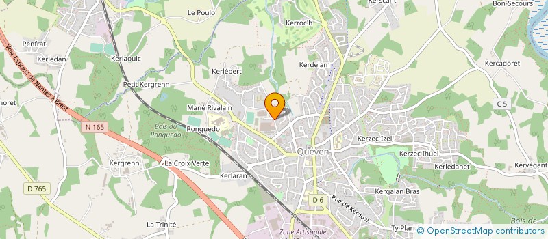 localisation de l'entreprise DORIGAL à QUEVEN