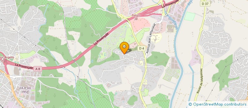 localisation de l'entreprise DORINA SUD à FREJUS