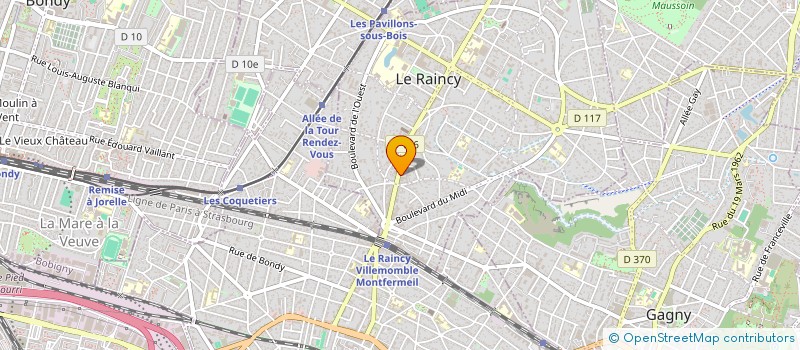 localisation de l'entreprise DORINE RESTAURATION à LE RAINCY