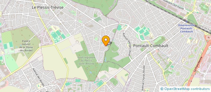 localisation de l'entreprise DORIS  LE PLESSIS-TREVISE