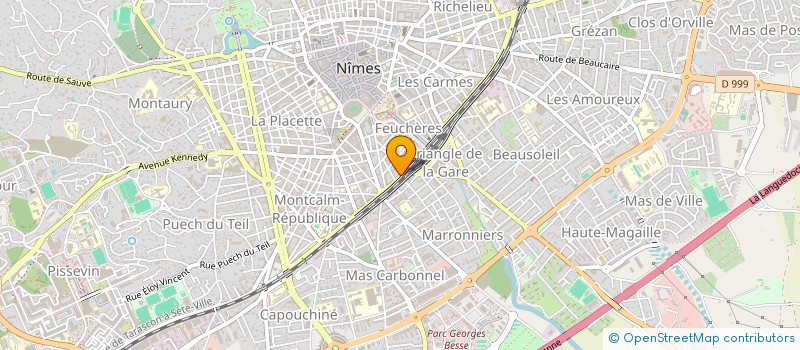 localisation de l'entreprise DORIS MARINE à NIMES