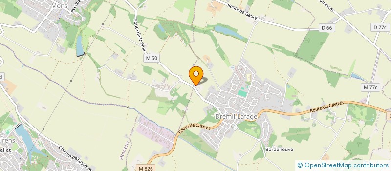 localisation de l'entreprise DORISON CALMELS  DREMIL-LAFAGE