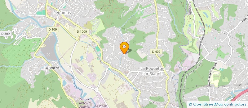 localisation de l'entreprise DORIUS à LA ROQUETTE-SUR-SIAGNE