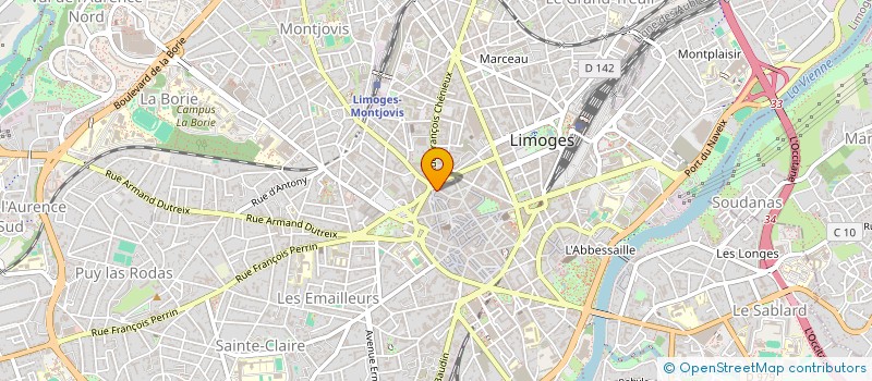 localisation de l'entreprise DORMITION à LIMOGES