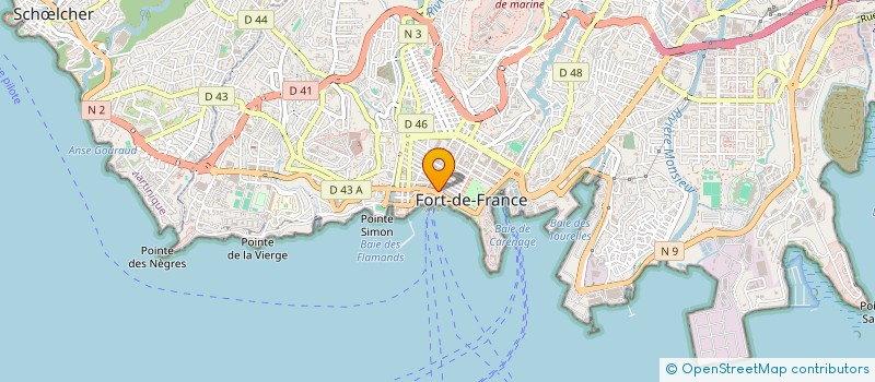 localisation de l'entreprise DORMOY PLISSONNEAU ASSURANCES à FORT-DE-FRANCE