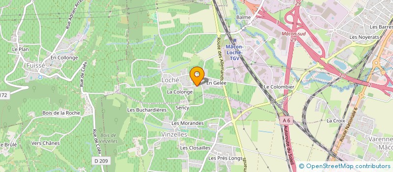 localisation de l'entreprise DORMY à MACON