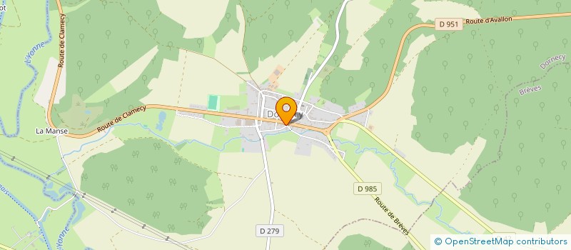 localisation de l'entreprise DORNECY EN FETES  DORNECY