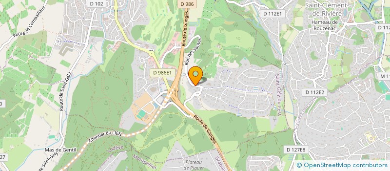 localisation de l'entreprise DOROC  SAINT-GELY-DU-FESC