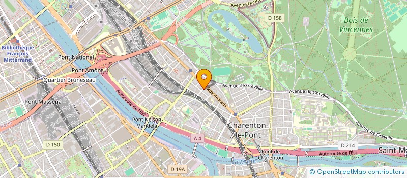 localisation de l'entreprise DORON IMMOBILLIER  CHARENTON-LE-PONT