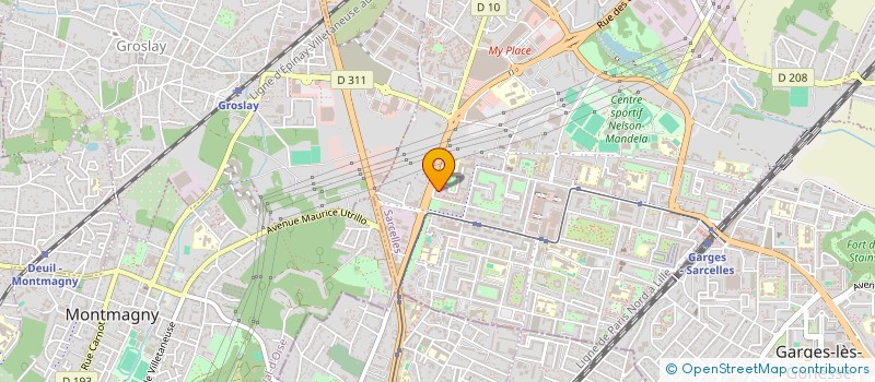 localisation de l'entreprise DOROS à SARCELLES