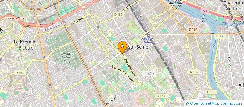 localisation de l'entreprise DOROTEA  IVRY-SUR-SEINE