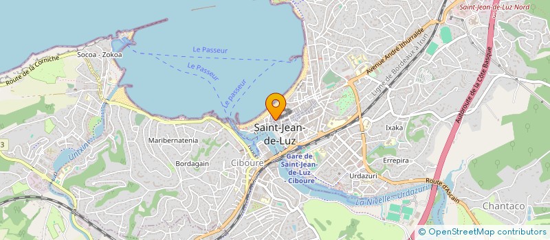localisation de l'entreprise DORREA à SAINT-JEAN-DE-LUZ