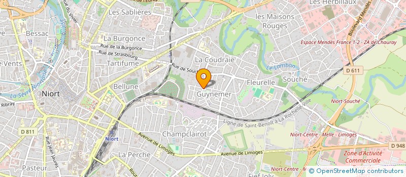 localisation de l'entreprise DORRYAL  NIORT