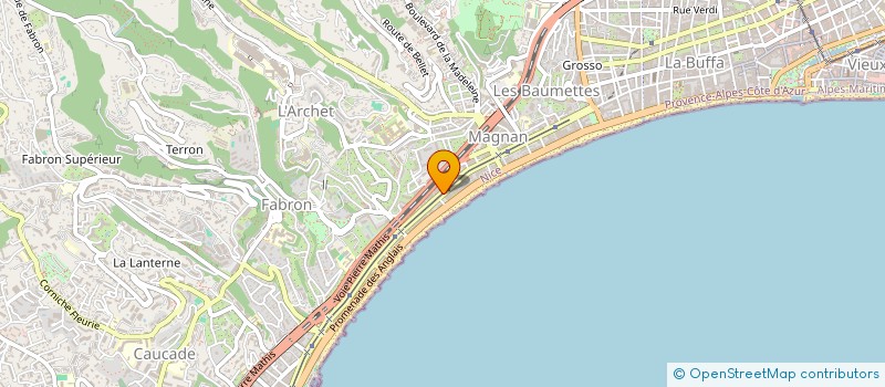 localisation de l'entreprise DORSAF à NICE