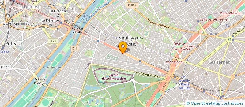 localisation de l'entreprise DORSET DEVELOPPEMENT à NEUILLY-SUR-SEINE