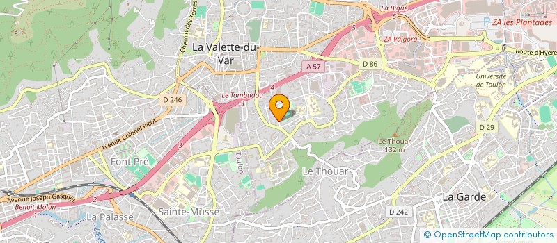 localisation de l'entreprise DORSO à LA VALETTE-DU-VAR