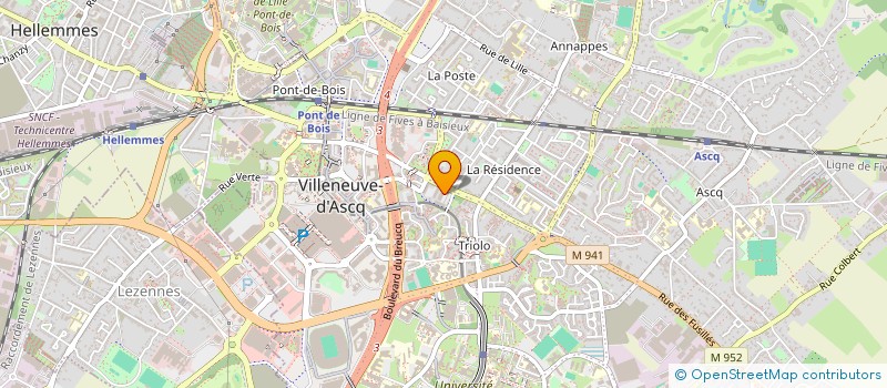 localisation de l'entreprise DORSO VASSEUR INDIVISION  VILLENEUVE-D'ASCQ