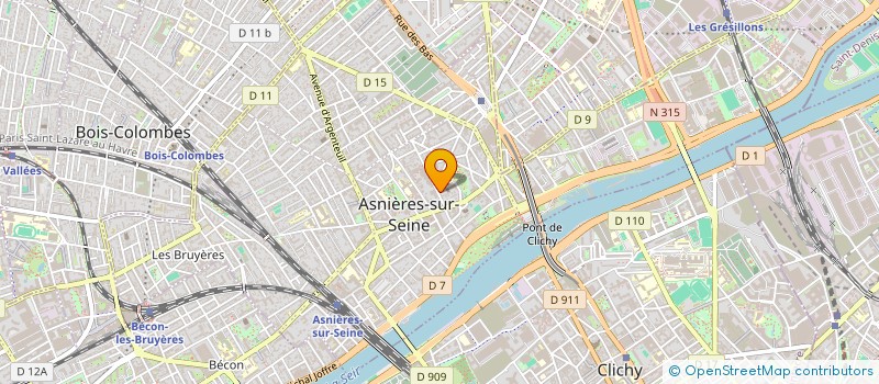 localisation de l'entreprise DORSODURO 1 à ASNIERES-SUR-SEINE