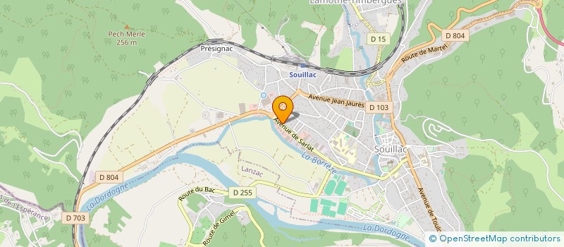 localisation de l'entreprise DORVAL 46  SOUILLAC