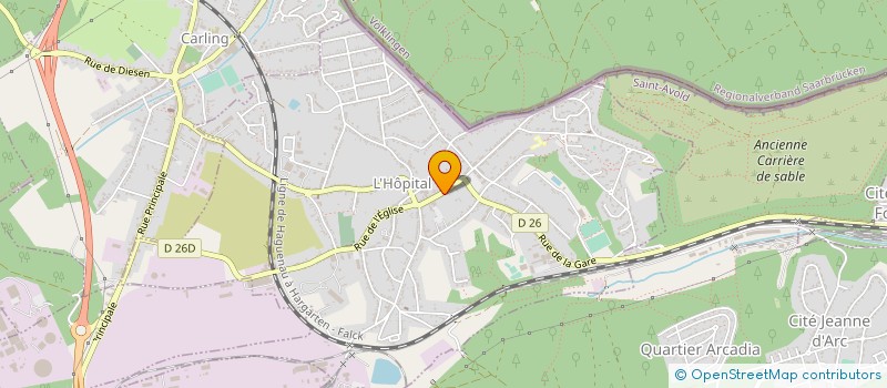 localisation de l'entreprise DORVAUX  L'HOPITAL