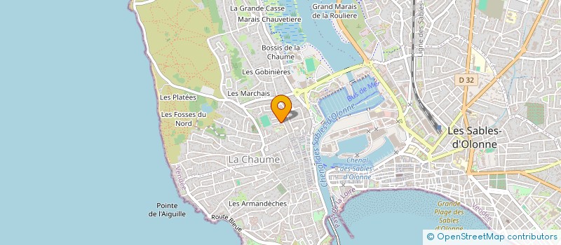 localisation de l'entreprise DORY à LES SABLES D'OLONNE
