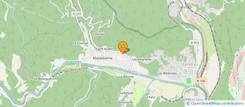 localisation de l'entreprise DORZAN  CENDRAS