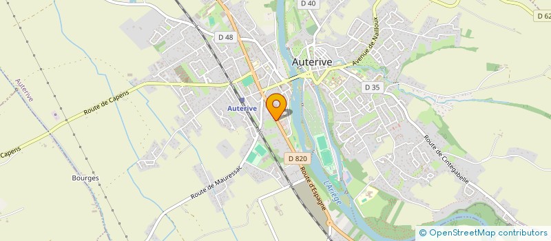 localisation de l'entreprise DOS  AUTERIVE