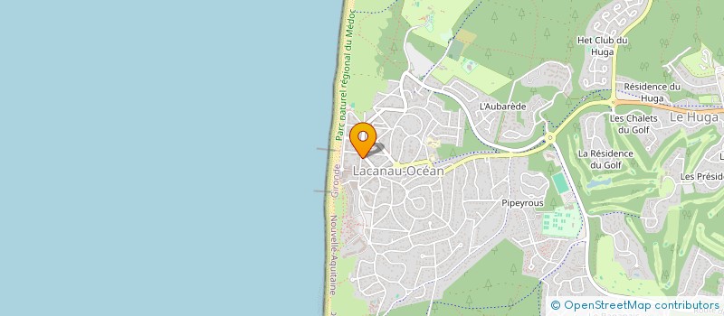 localisation de l'entreprise DOS EQUIS  LACANAU