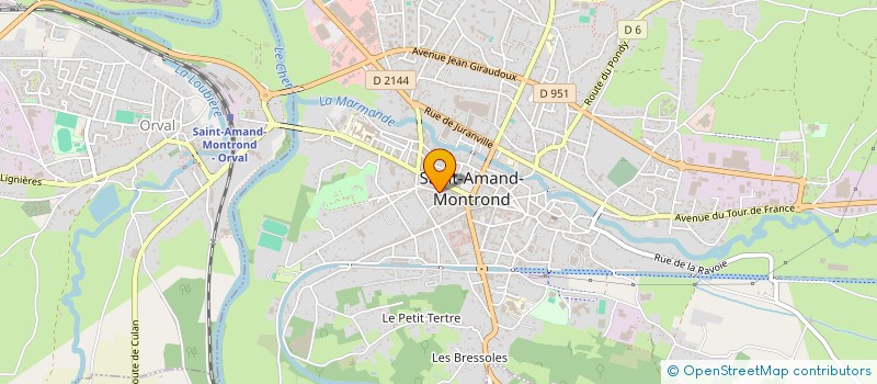 localisation de l'entreprise DOS LUNAS  SAINT-AMAND-MONTROND