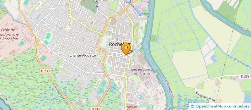 localisation de l'entreprise DOS N2  ROCHEFORT