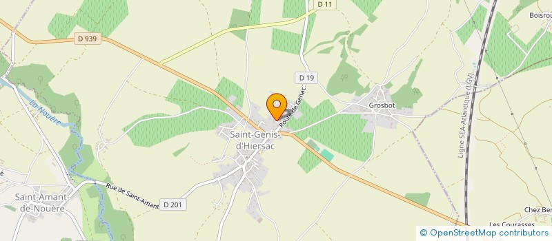 localisation de l'entreprise DOS REIS LAVAGE à SAINT-GENIS-D'HIERSAC