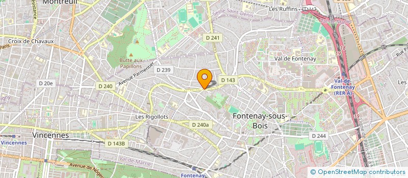 localisation de l'entreprise DOS RESTAURATION à FONTENAY-SOUS-BOIS