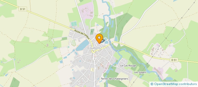 localisation de l'entreprise DOS SANTOS à COULLONS