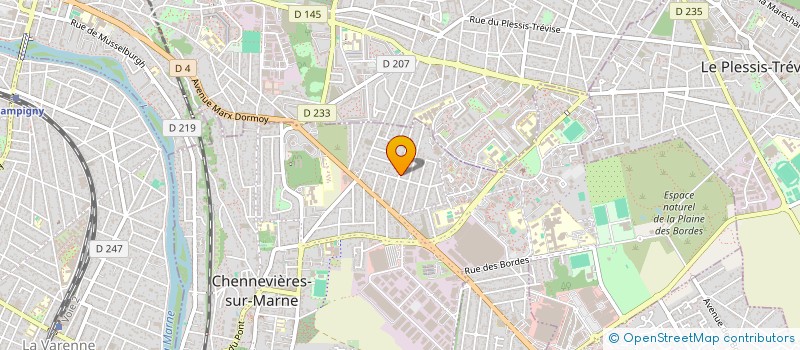 localisation de l'entreprise DOS SANTOS  CHENNEVIERES-SUR-MARNE