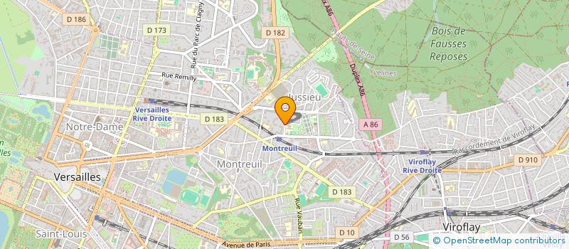 localisation de l'entreprise DOS SANTOS à VERSAILLES