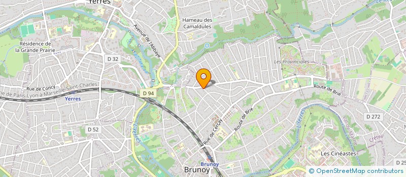 localisation de l'entreprise DOS SANTOS  BRUNOY