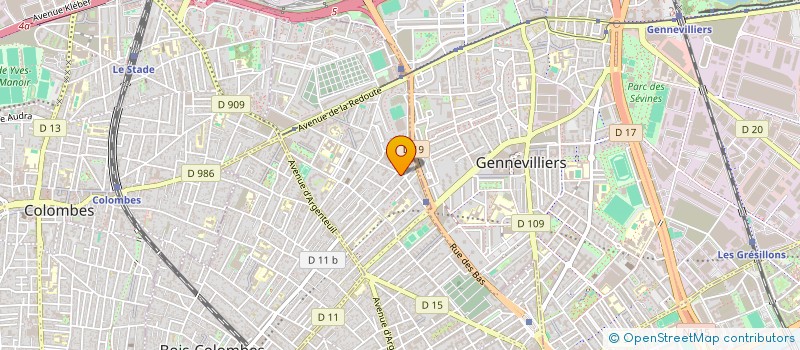 localisation de l'entreprise DOS SANTOS BATIMENT  ASNIERES-SUR-SEINE