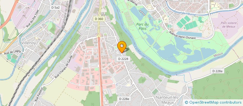 localisation de l'entreprise DOS SANTOS BATIMENT à NANTEUIL-LES-MEAUX