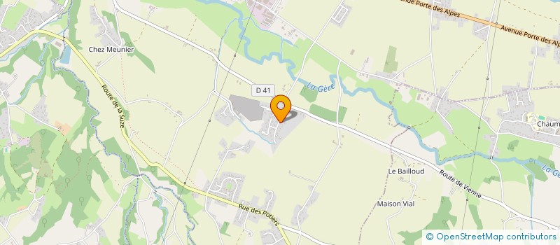 localisation de l'entreprise DOS SANTOS CHARPENTE à ESTRABLIN