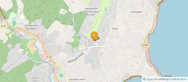 localisation de l'entreprise DOS SANTOS MACONNERIE à SAINTE-MAXIME