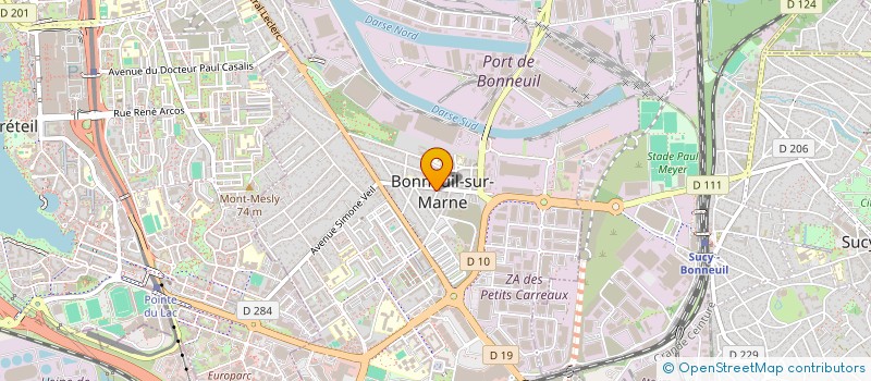 localisation de l'entreprise DOS SANTOS PIZZUTO  BONNEUIL-SUR-MARNE