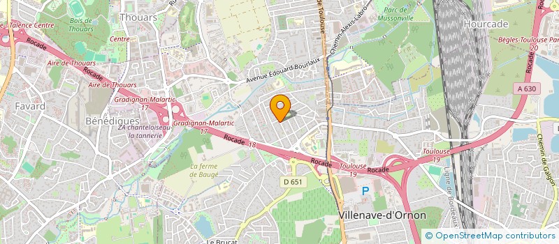localisation de l'entreprise DOS SANTOS TRAVAUX PUBLICS à VILLENAVE-D'ORNON