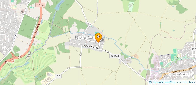 localisation de l'entreprise DOS VESINHOS  FEROLLES-ATTILLY