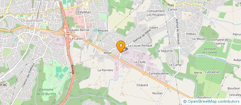 localisation de l'entreprise DOSATRON INTERNATIONAL à TRESSES