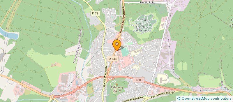 localisation de l'entreprise DOSDA DESCAMPS à SAINT-AVOLD