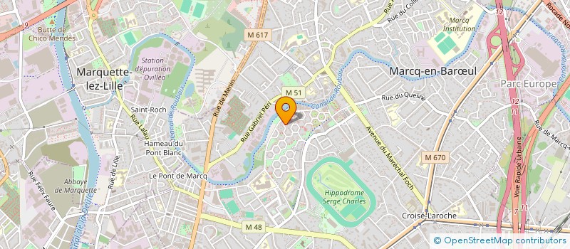 localisation de l'entreprise DOSILA ECOUTER à MARCQ-EN-BARŒUL